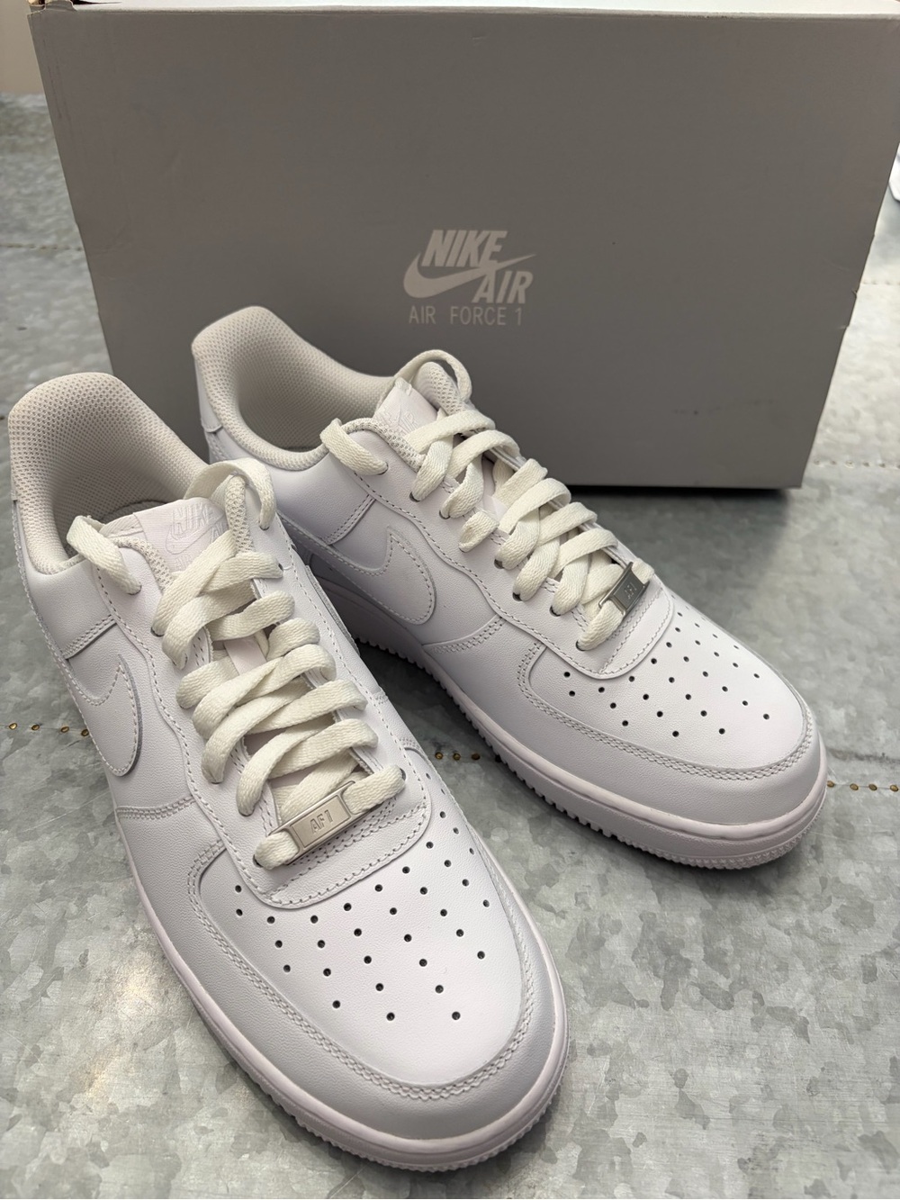 Nike Air Force 1, White, 2007, NIB, Men’s 9, Women’s 10.5